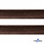 Кант атласный 074, шир. 12 мм (в упак. 65,8 м), цвет коричневый - купить в Соликамске. Цена: 237.16 руб.