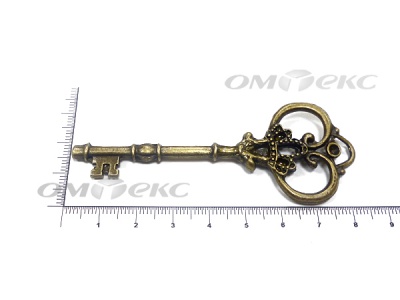 Декоративный элемент для творчества из металла "Ключ"8,5 см  - купить в Соликамске. Цена: 26.66 руб.