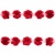 Тесьма плетеная "Рюш", упак. 9,14 м, цвет красный - купить в Соликамске. Цена: 46.82 руб.