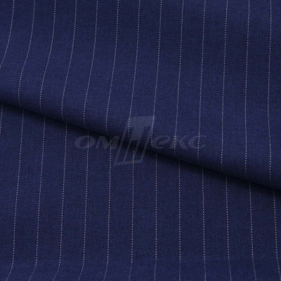 Костюмная ткань "Жаклин", 188 гр/м2, шир. 150 см, цвет тёмно-синий - купить в Соликамске. Цена 426.49 руб.