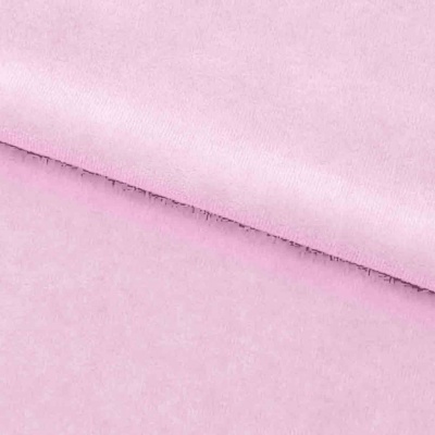 Велюр JS LIGHT 1, 220 гр/м2, шир.150 см, (3,3 м/кг), цвет бл.розовый - купить в Соликамске. Цена 1 055.34 руб.