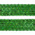 Тесьма с пайетками D4, шир. 35 мм/уп. 25+/-1 м, цвет зелёный - купить в Соликамске. Цена: 1 308.30 руб.
