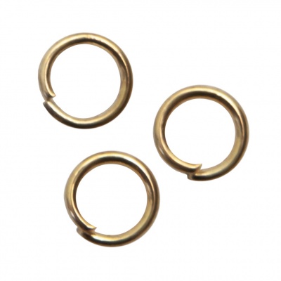Кольцо  соединительное для бижутерии 5 мм, цв.-золото - купить в Соликамске. Цена: 0.44 руб.