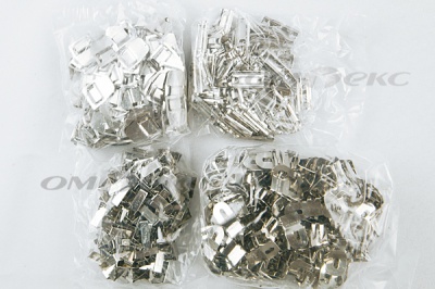 Крючки брючные 4 шипа "Стром" 144 шт. никель - купить в Соликамске. Цена: 383.97 руб.