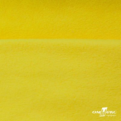 Флис DTY 14-0760, 240 г/м2, шир. 150 см, цвет яркий желтый - купить в Соликамске. Цена 640.46 руб.
