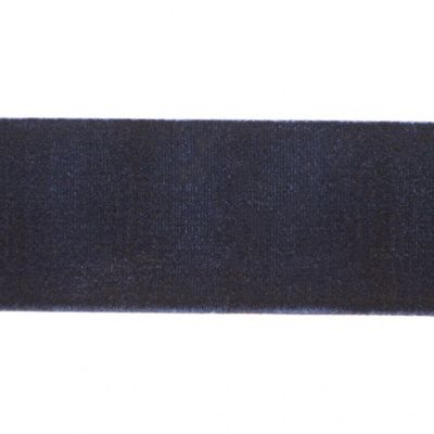 Лента бархатная нейлон, шир.25 мм, (упак. 45,7м), цв.180-т.синий - купить в Соликамске. Цена: 800.84 руб.