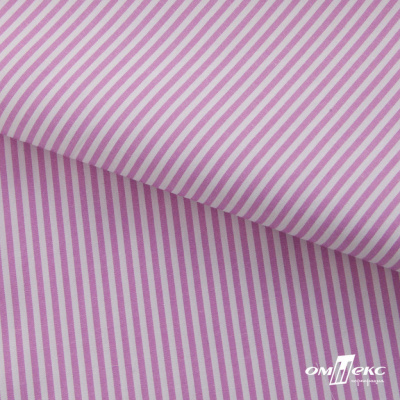 Ткань сорочечная Полоска Кенди, 115 г/м2, 58% пэ,42% хл, шир.150 см, цв.1-розовый, (арт.110) - купить в Соликамске. Цена 306.69 руб.