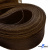 Регилиновая лента, шир.100мм, (уп.25 ярд), цв.- коричневый - купить в Соликамске. Цена: 694.13 руб.