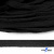 Шнур плетеный d-8 мм плоский, 70% хлопок 30% полиэстер, уп.85+/-1 м, цв.- чёрный - купить в Соликамске. Цена: 735 руб.