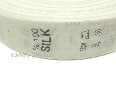 Состав и уход за тк.100% Silk (1000 шт) - купить в Соликамске. Цена: 520.46 руб.