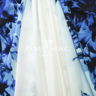 Плательная ткань "Фламенко" 19.1, 80 гр/м2, шир.150 см, принт растительный - купить в Соликамске. Цена 241.49 руб.