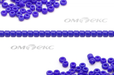 Бисер (ОS) 11/0 ( упак.100 гр) цв.48 - синий - купить в Соликамске. Цена: 48 руб.