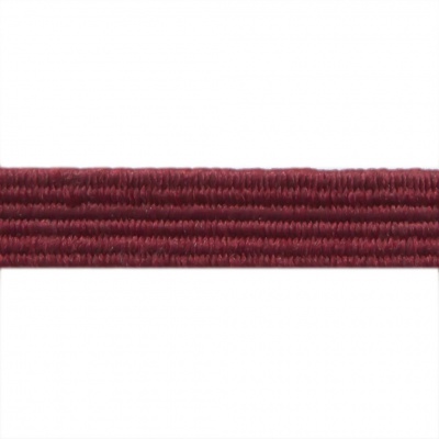 Резиновые нити с текстильным покрытием, шир. 6 мм ( упак.30 м/уп), цв.- 88-бордо - купить в Соликамске. Цена: 155.22 руб.