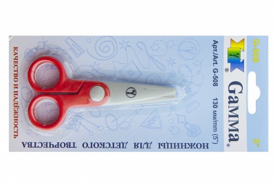Ножницы G-508 детские 130 мм - купить в Соликамске. Цена: 118.32 руб.