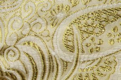 Ткань костюмная жаккард №5, 140 гр/м2, шир.150см, цвет золото - купить в Соликамске. Цена 383.29 руб.