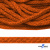 Шнур плетеный d-6 мм, 70% хлопок 30% полиэстер, уп.90+/-1 м, цв.1066-апельсин - купить в Соликамске. Цена: 588 руб.