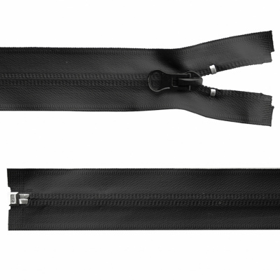 Молния водонепроницаемая PVC Т-7, 100 см, разъемная, цвет чёрный - купить в Соликамске. Цена: 61.89 руб.