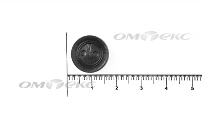 51820/15 мм (2 пр)  черные пуговицы - купить в Соликамске. Цена: 0.87 руб.