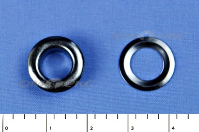 Люверсы металлические, блочка/кольцо, №5 (8 мм) упак.1000 шт- цв.никель - купить в Соликамске. Цена: 392 руб.