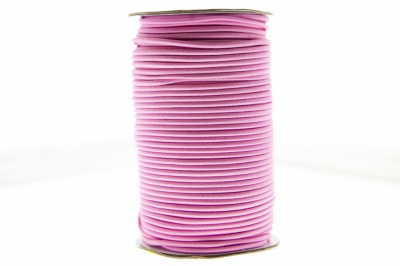0370-1301-Шнур эластичный 3 мм, (уп.100+/-1м), цв.141- розовый - купить в Соликамске. Цена: 459.62 руб.