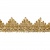 Тесьма металлизированная 0384-0240, шир. 40 мм/уп. 25+/-1 м, цвет золото - купить в Соликамске. Цена: 490.74 руб.