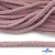 Шнур плетеный d-6 мм круглый, 70% хлопок 30% полиэстер, уп.90+/-1 м, цв.1087-розовый - купить в Соликамске. Цена: 588 руб.
