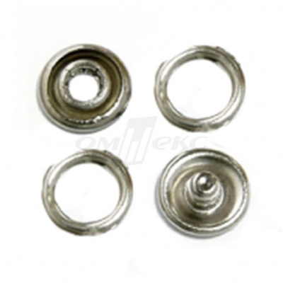 Кнопки рубашечные 10,5 мм никель New Star (кольцо) - купить в Соликамске. Цена: 5.80 руб.