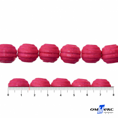 0309-Бусины деревянные "ОмТекс", 16 мм, упак.50+/-3шт, цв.023-розовый - купить в Соликамске. Цена: 62.22 руб.