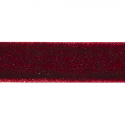 Лента бархатная нейлон, шир.12 мм, (упак. 45,7м), цв.240-бордо - купить в Соликамске. Цена: 392 руб.