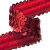 Тесьма с пайетками 3, шир. 30 мм/уп. 25+/-1 м, цвет красный - купить в Соликамске. Цена: 1 098.48 руб.
