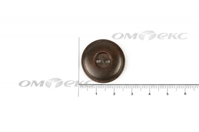 Пуговица деревянная круглая №54 (25мм) - купить в Соликамске. Цена: 4.12 руб.