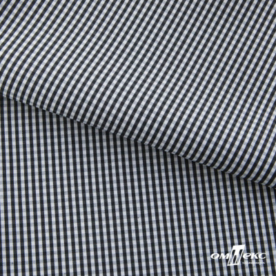 Ткань сорочечная Клетка Виши, 115 г/м2, 58% пэ,42% хл, шир.150 см, цв.6-черный, (арт.111) - купить в Соликамске. Цена 306.69 руб.