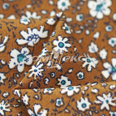 Плательная ткань "Фламенко" 11.1, 80 гр/м2, шир.150 см, принт растительный - купить в Соликамске. Цена 239.03 руб.
