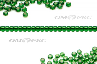 Бисер (SL) 11/0 ( упак.100 гр) цв.27В - зелёный - купить в Соликамске. Цена: 53.34 руб.