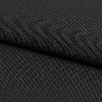 Костюмная ткань с вискозой "Рошель", 250 гр/м2, шир.150см, цвет чёрный - купить в Соликамске. Цена 442.59 руб.