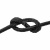Шнур вощеный 1мм (упак.50 +/-1 ярд) цв.-черный - купить в Соликамске. Цена: 175.11 руб.