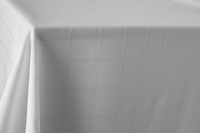 Скатертная ткань 25536/2005, 174 гр/м2, шир.150см, цвет белый - купить в Соликамске. Цена 269.46 руб.