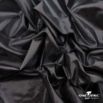 Ткань подкладочная фольгированная 210T, 100% полиэстер,58+/-5 г/м2, шир.150 cм. черный/BLACK  - купить в Соликамске. Цена 130.59 руб.