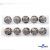 119-02 Кнопки пришивные декоративные металл 25 мм, цв.-никель - купить в Соликамске. Цена: 30.23 руб.