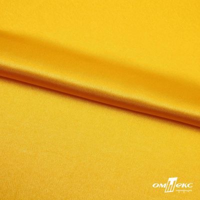 Поли креп-сатин 13-0859, 125 (+/-5) гр/м2, шир.150см, цвет жёлтый - купить в Соликамске. Цена 155.57 руб.