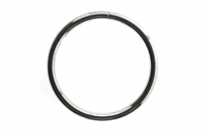 Кольцо металлическое №40 мм, цв.-никель - купить в Соликамске. Цена: 4.45 руб.