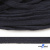 Шнур плетеный d-8 мм плоский, 70% хлопок 30% полиэстер, уп.85+/-1 м, цв.1010-т.синий - купить в Соликамске. Цена: 735 руб.