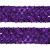 Тесьма с пайетками 12, шир. 35 мм/уп. 25+/-1 м, цвет фиолет - купить в Соликамске. Цена: 1 308.30 руб.