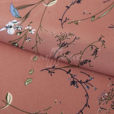 Плательная ткань "Фламенко" 2.1, 80 гр/м2, шир.150 см, принт растительный - купить в Соликамске. Цена 311.05 руб.