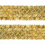 Тесьма с пайетками D16, шир. 35 мм/уп. 25+/-1 м, цвет золото - купить в Соликамске. Цена: 1 281.60 руб.