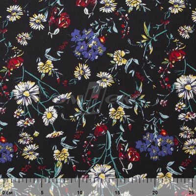Плательная ткань "Фламенко" 6.2, 80 гр/м2, шир.150 см, принт растительный - купить в Соликамске. Цена 239.03 руб.