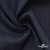 Ткань костюмная "Джинс" с начесом, 320 г/м2, 80% хлопок 20%полиэстер, шир. 160 см, т.синий - купить в Соликамске. Цена 492.24 руб.