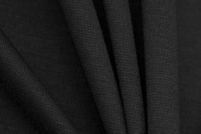 Трикотаж "Grange" BLACK 1# (2,38м/кг), 280 гр/м2, шир.150 см, цвет чёрно-серый - купить в Соликамске. Цена 870.01 руб.