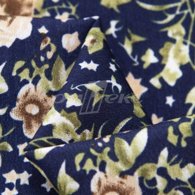 Плательная ткань "Фламенко" 1.1, 80 гр/м2, шир.150 см, принт растительный - купить в Соликамске. Цена 241.49 руб.