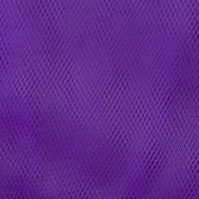 Фатин матовый 16-85, 12 гр/м2, шир.300см, цвет фиолетовый - купить в Соликамске. Цена 96.31 руб.